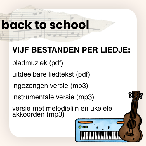LIEDBUNDEL: Back to school