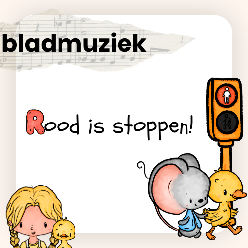 Rood is stoppen (bladmuziek)