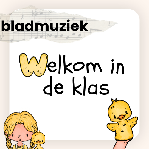 Welkom in de klas (bladmuziek)